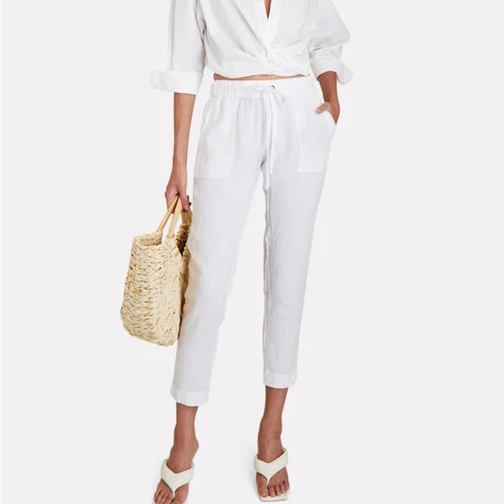 Enza costa easy linen White Women's Cropped Pants